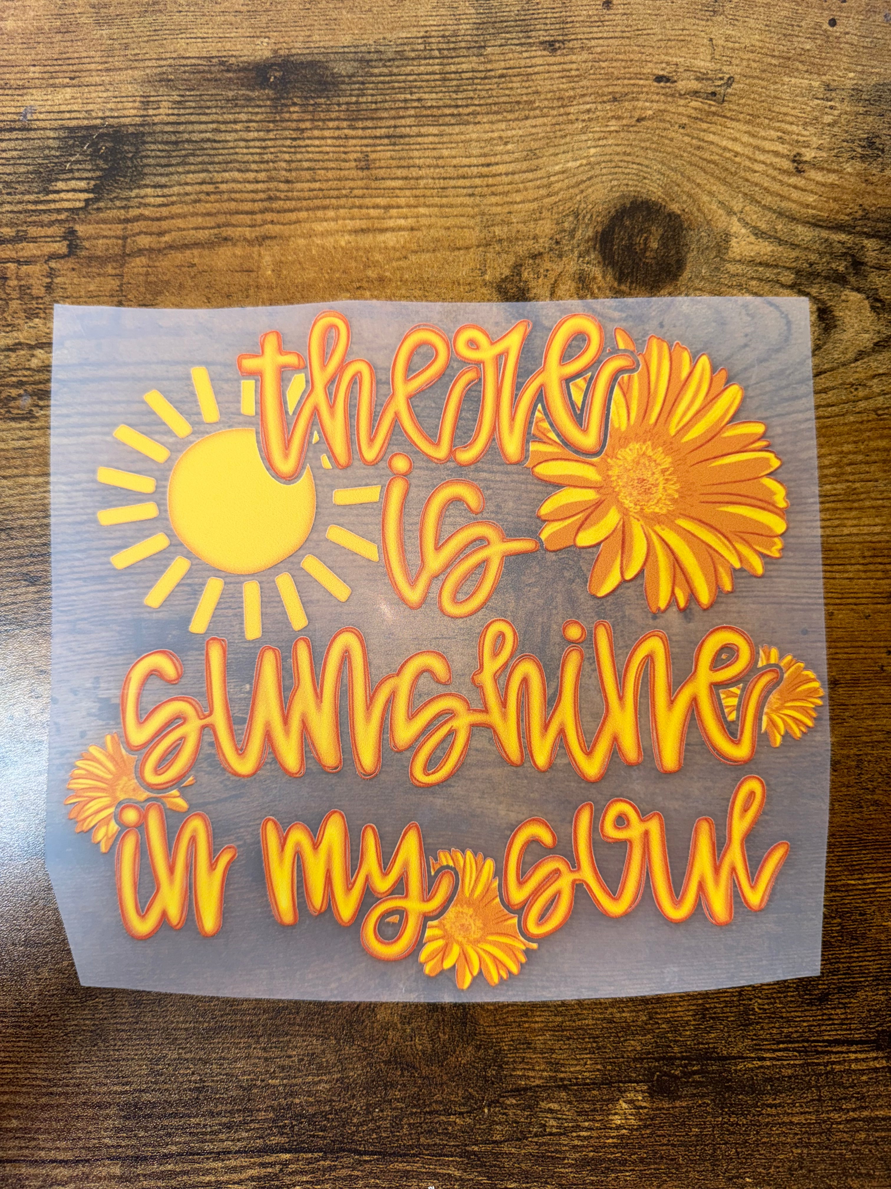 There Is Sunshine In My Soul Transfer