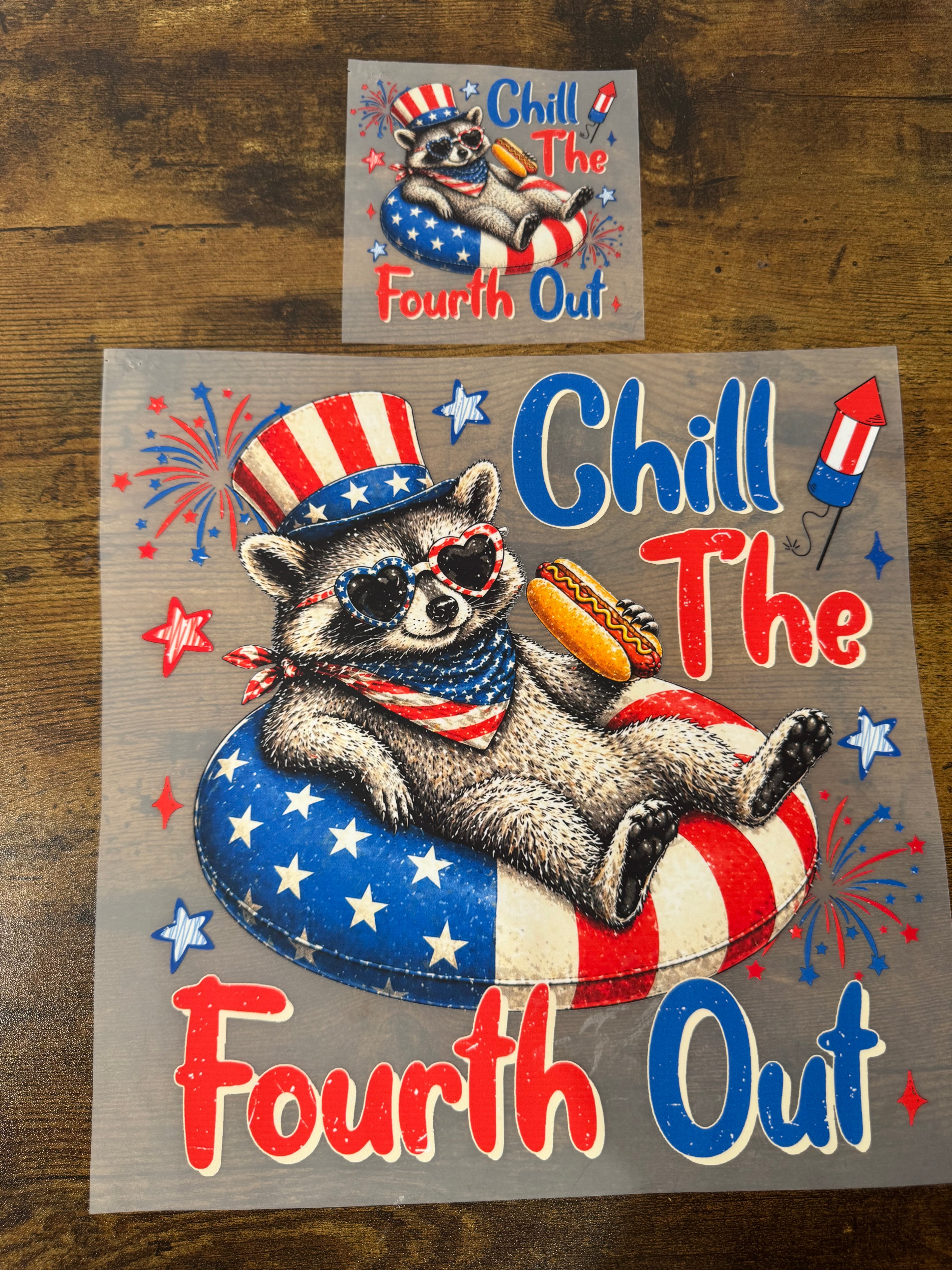 Chill The Forth Out Raccoon with Pocket Transfer