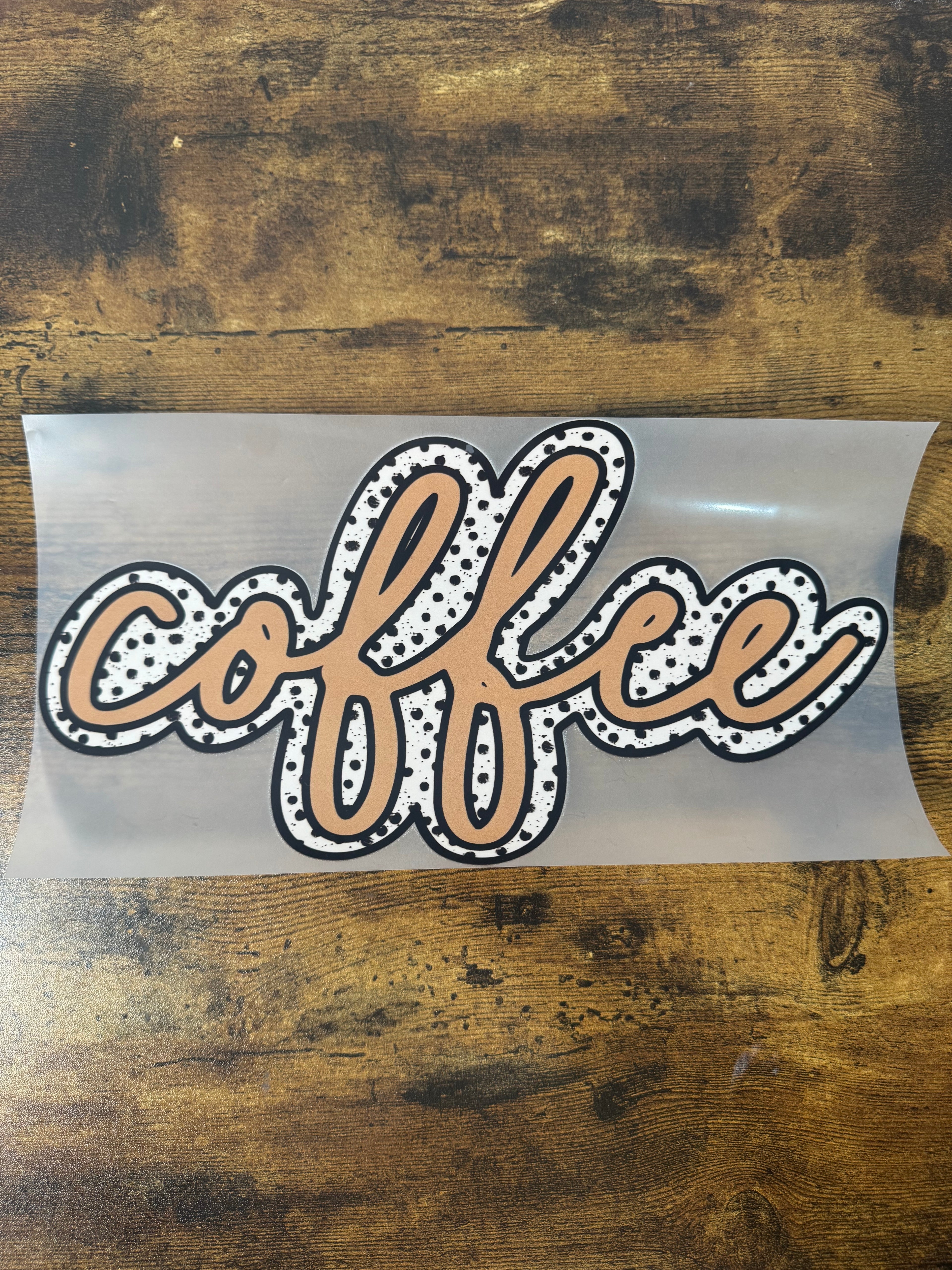 Polka Dot Coffee Transfer