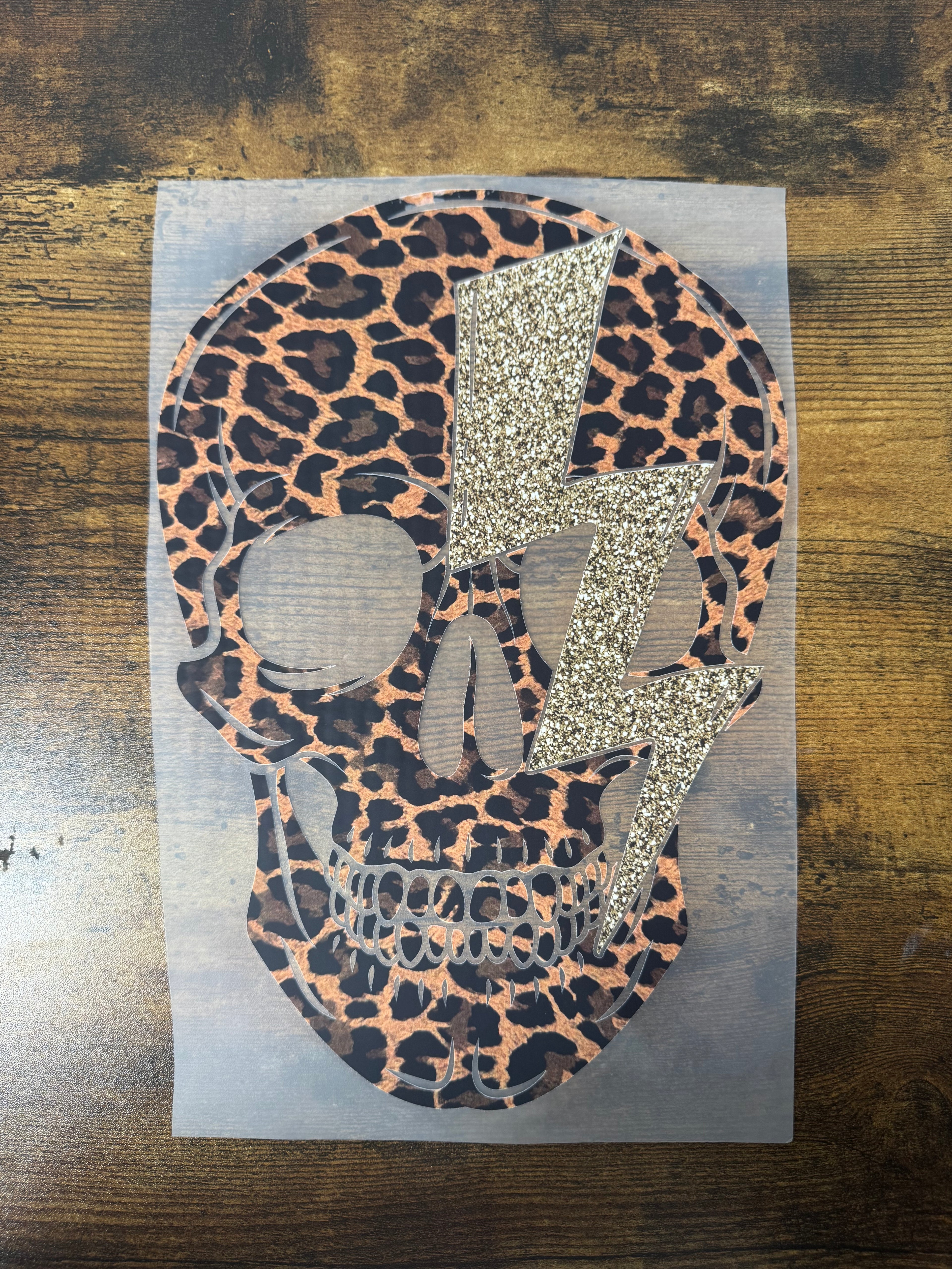 Leopard Skull Transfer
