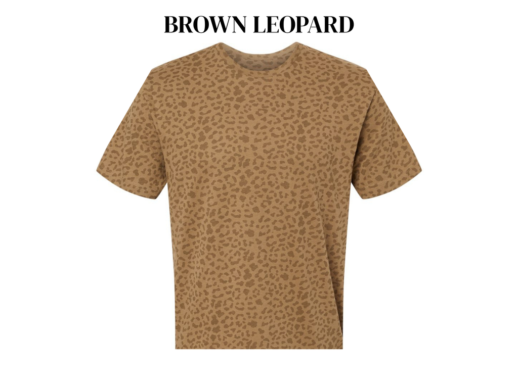 Live & Tell Adult Leopard Tee