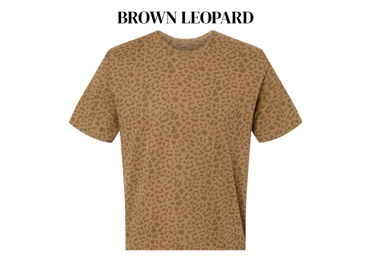 Live & Tell Adult Leopard Tee