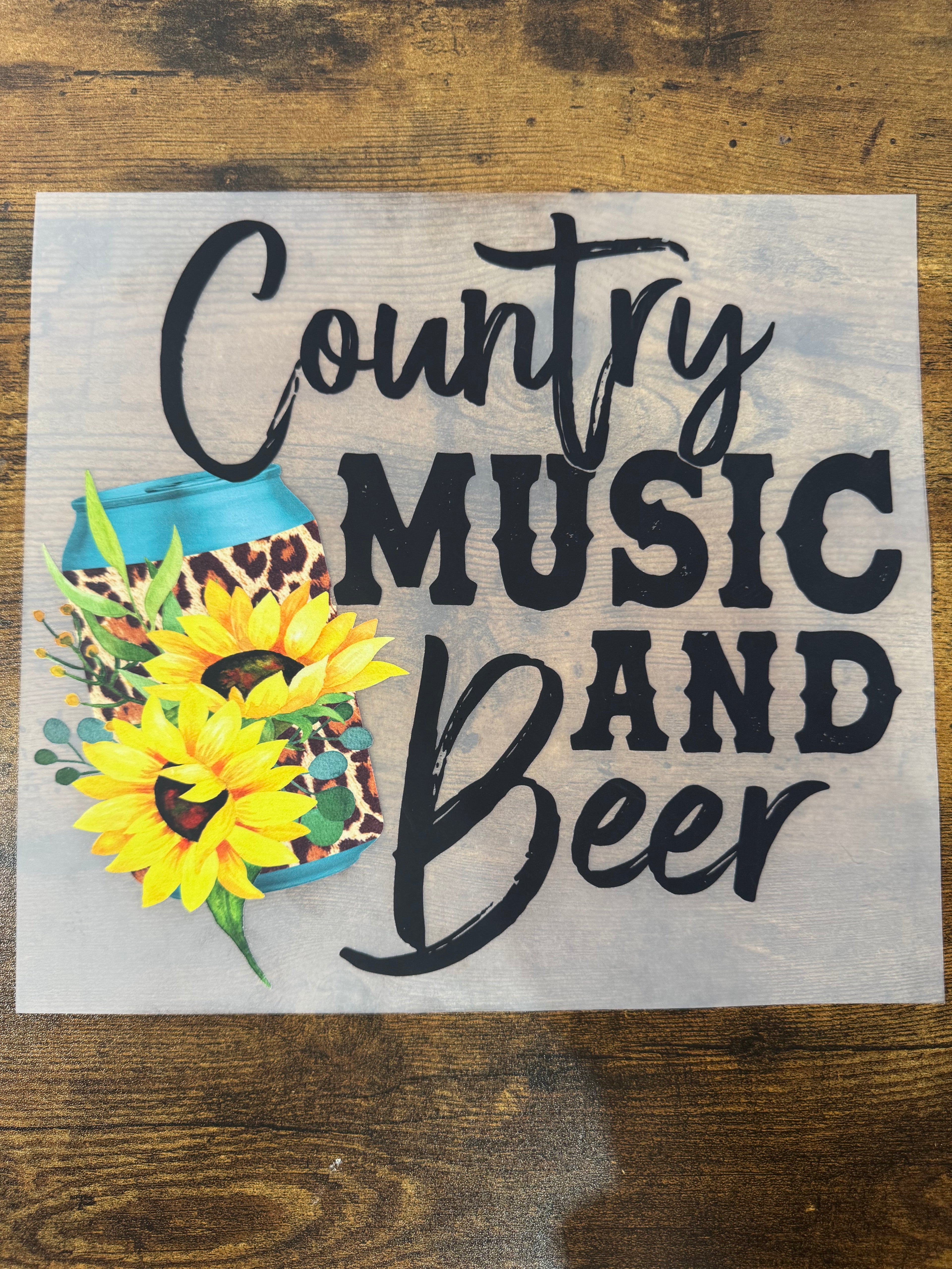 Country Music & Beer Transfer
