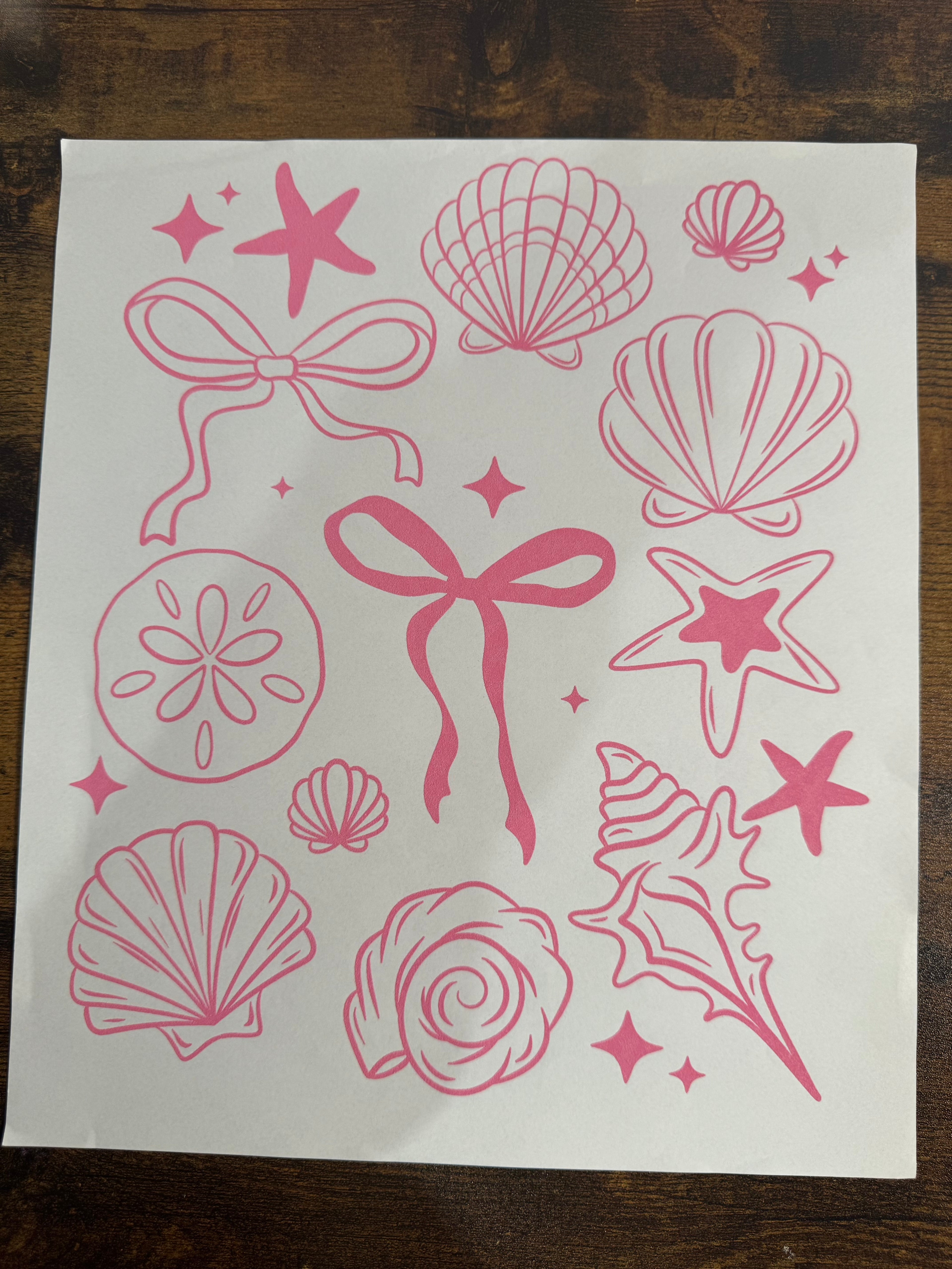 Shells & Bows Transfer