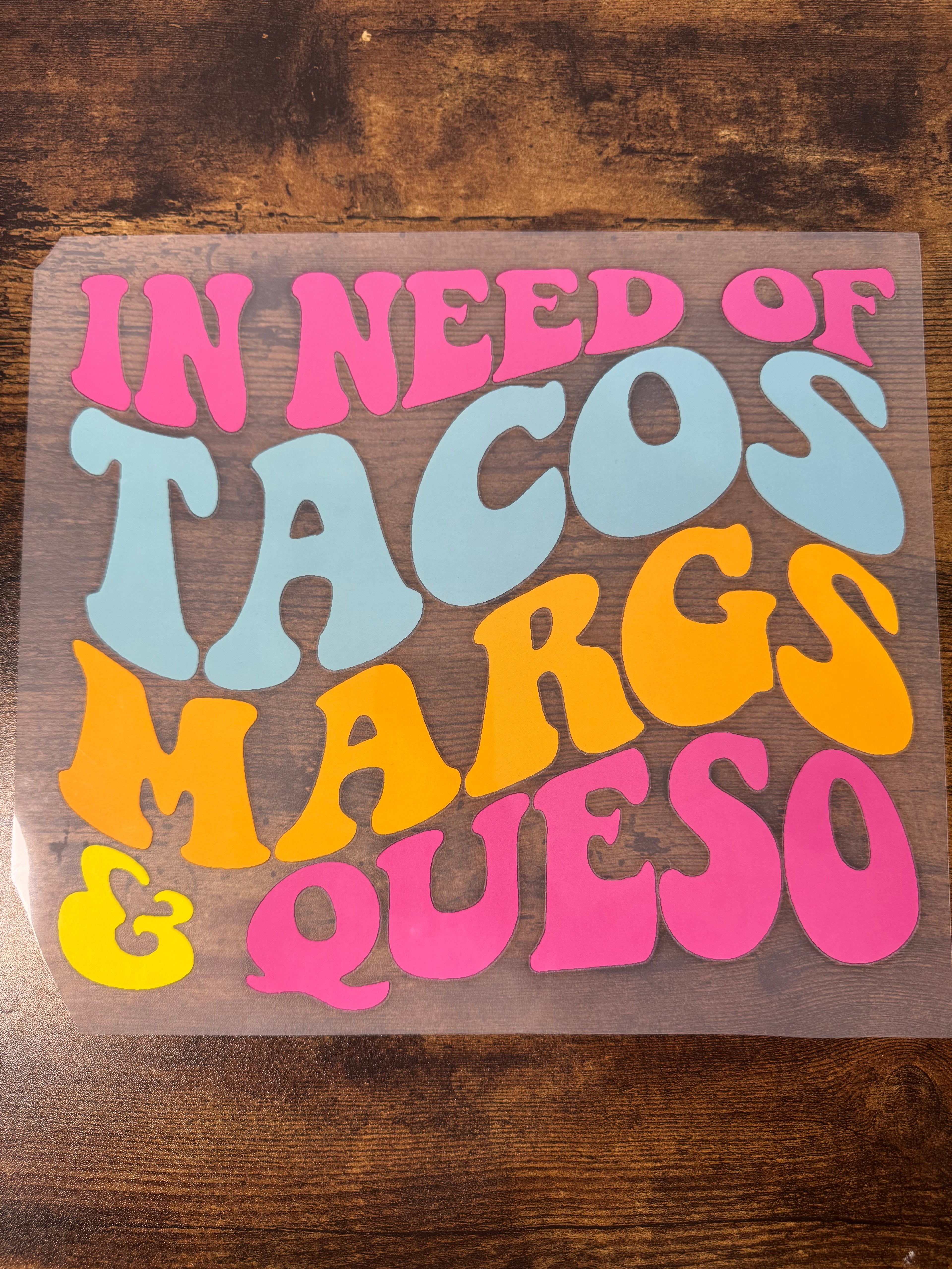 Tacos Margs & Queso Transfer