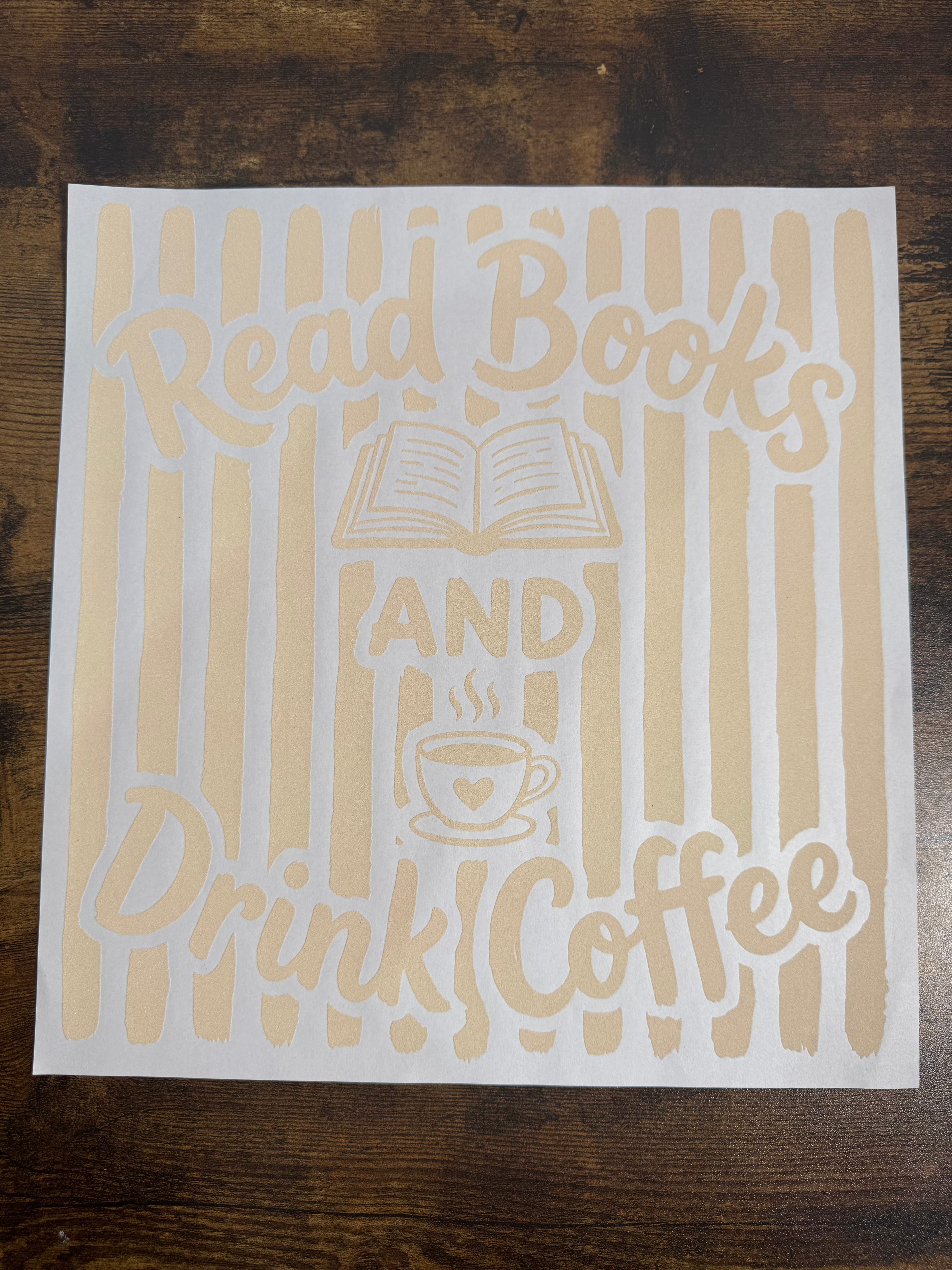 Read Books & Drink Coffee Transfer