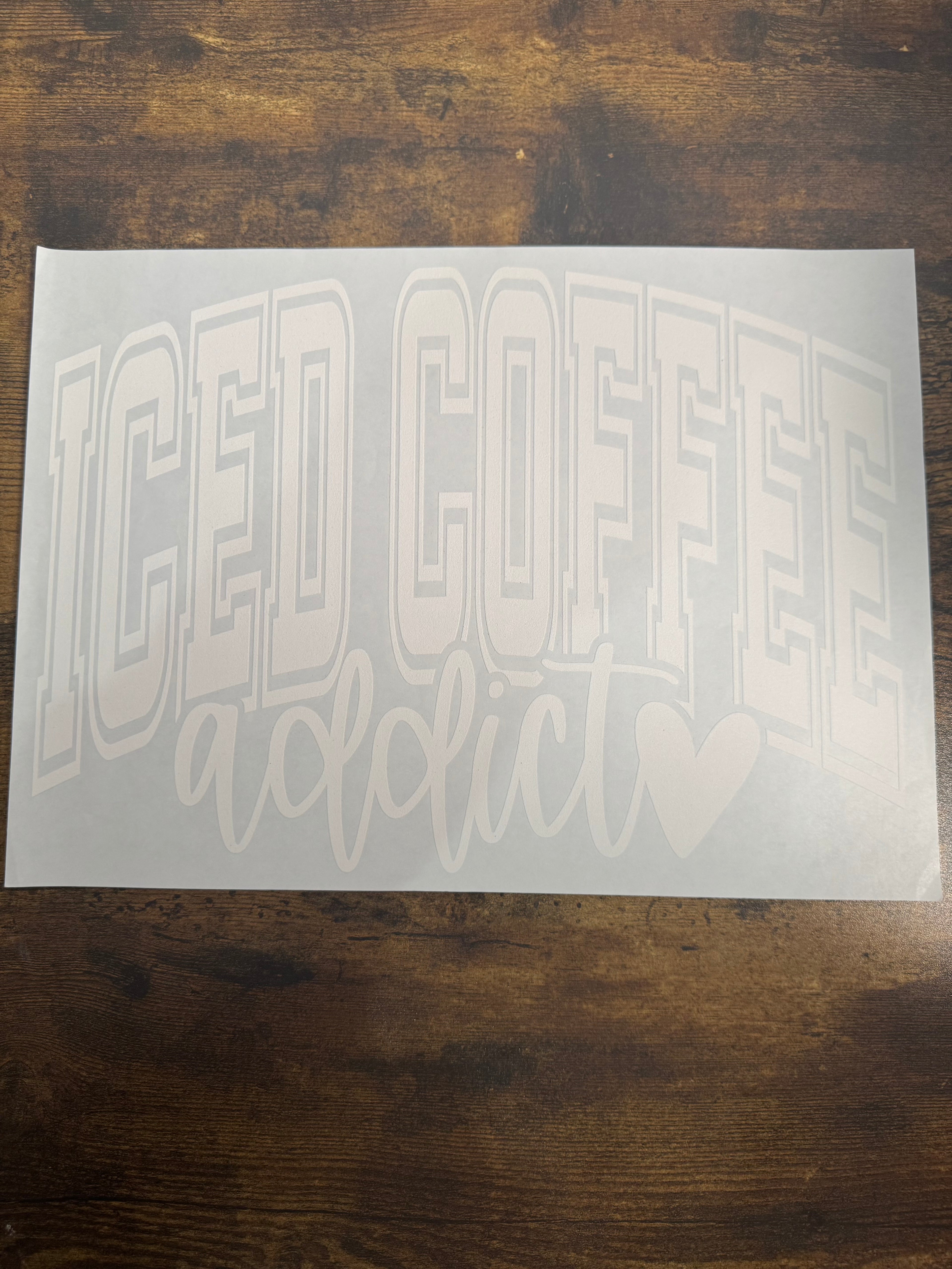 Iced Coffee Addict Transfer