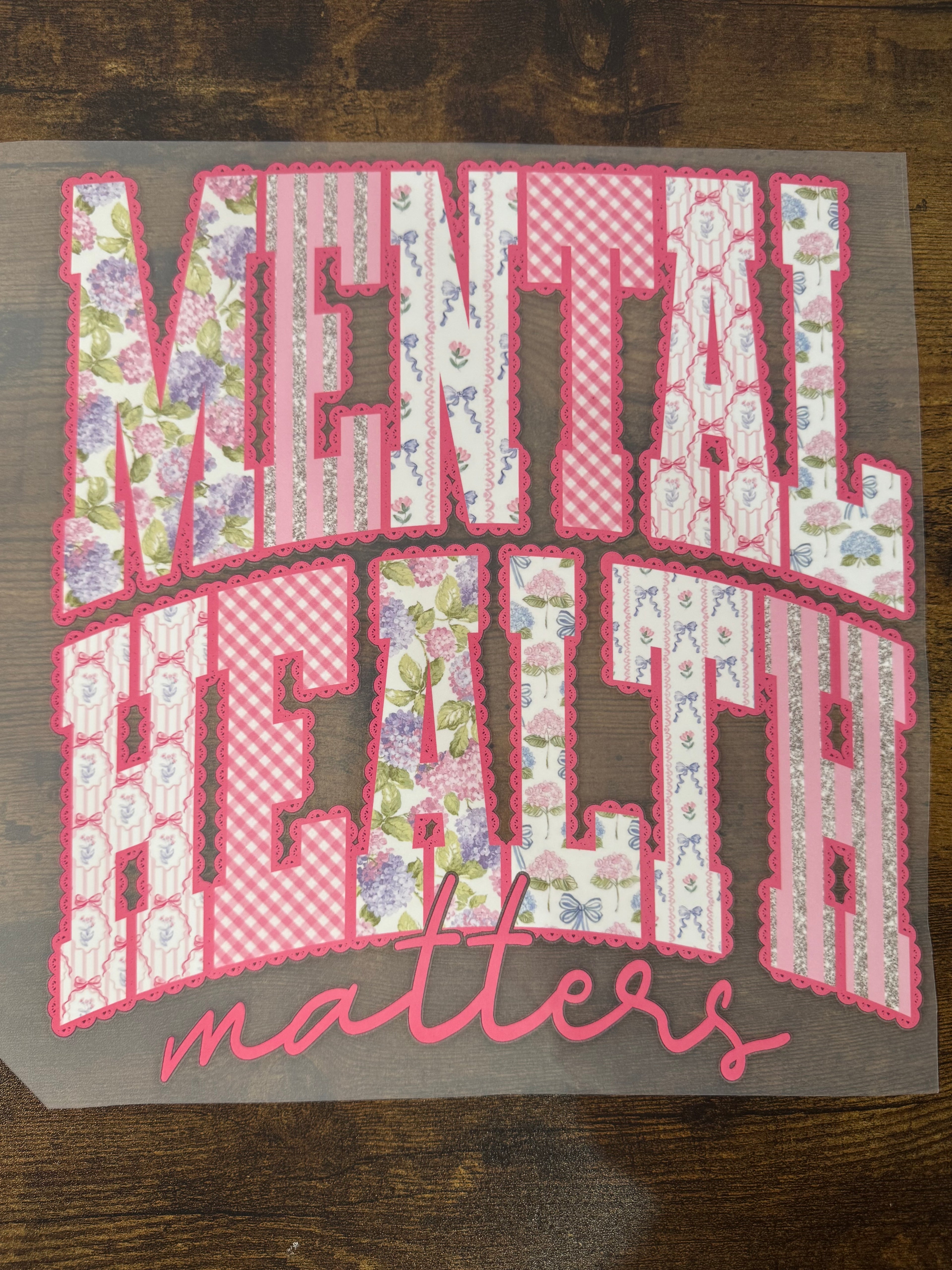 Pink Laced Mental Health Matters Transfer