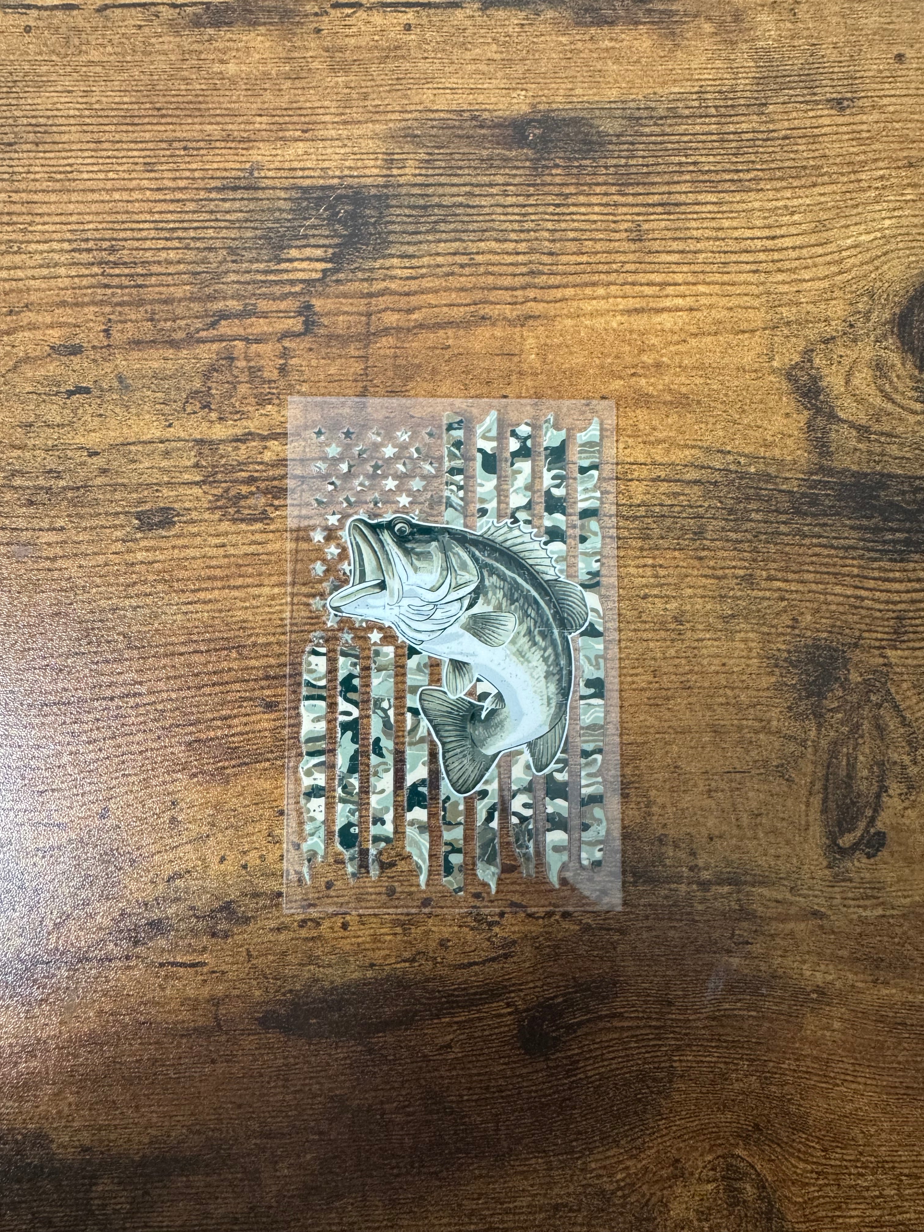Camo Fish Decal