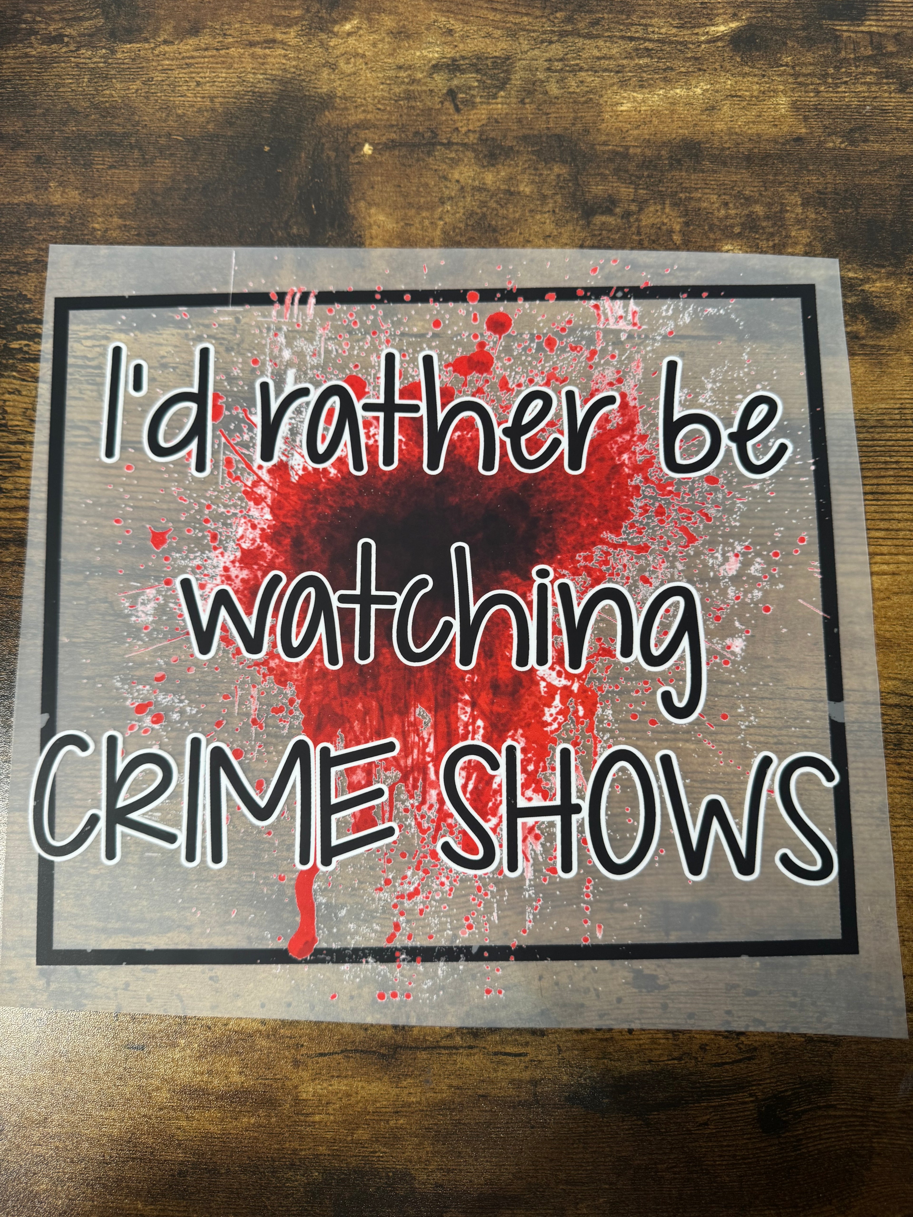 Watching Crime Shows Transfer