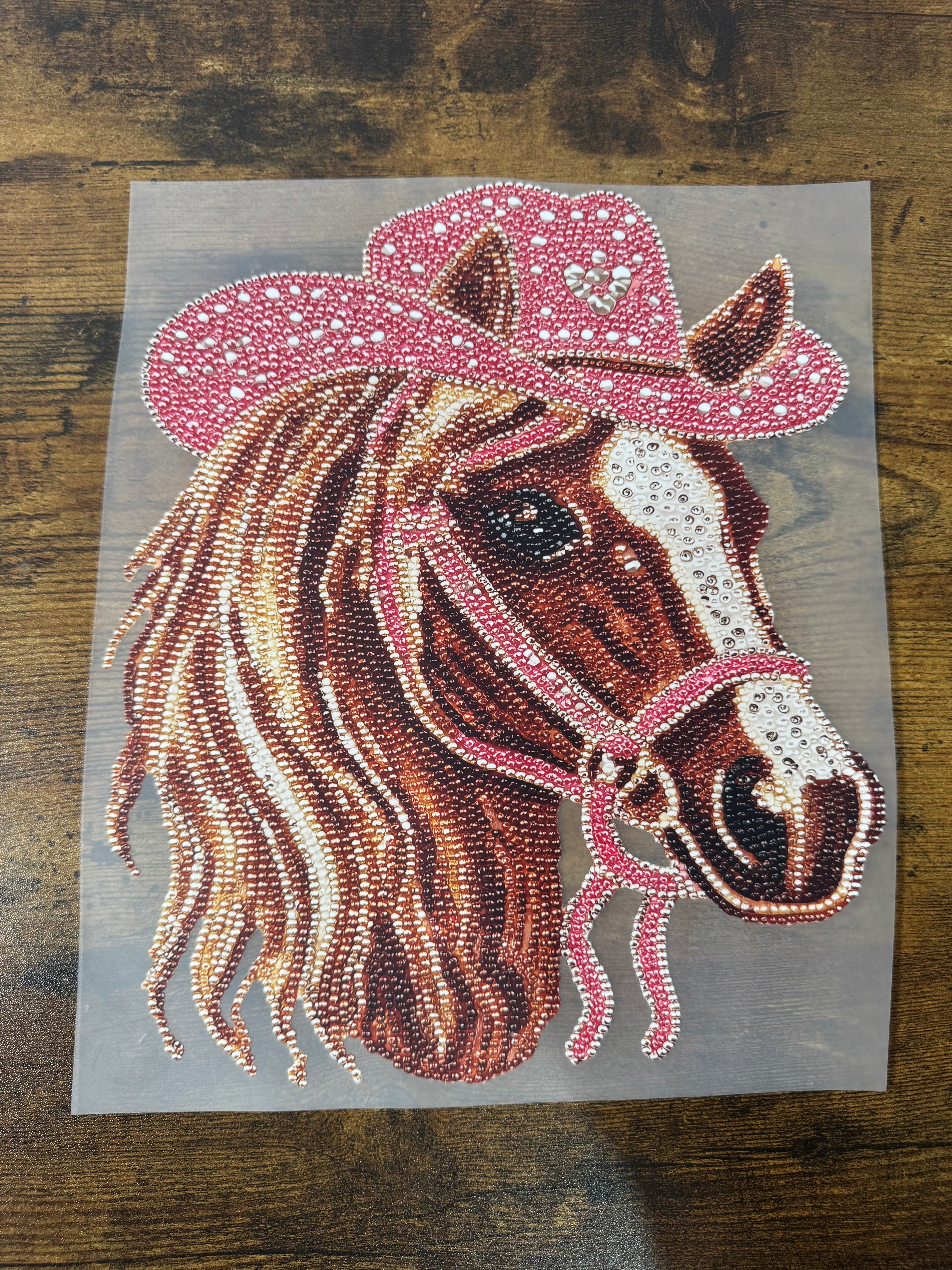 Rhinestone Horse Transfer