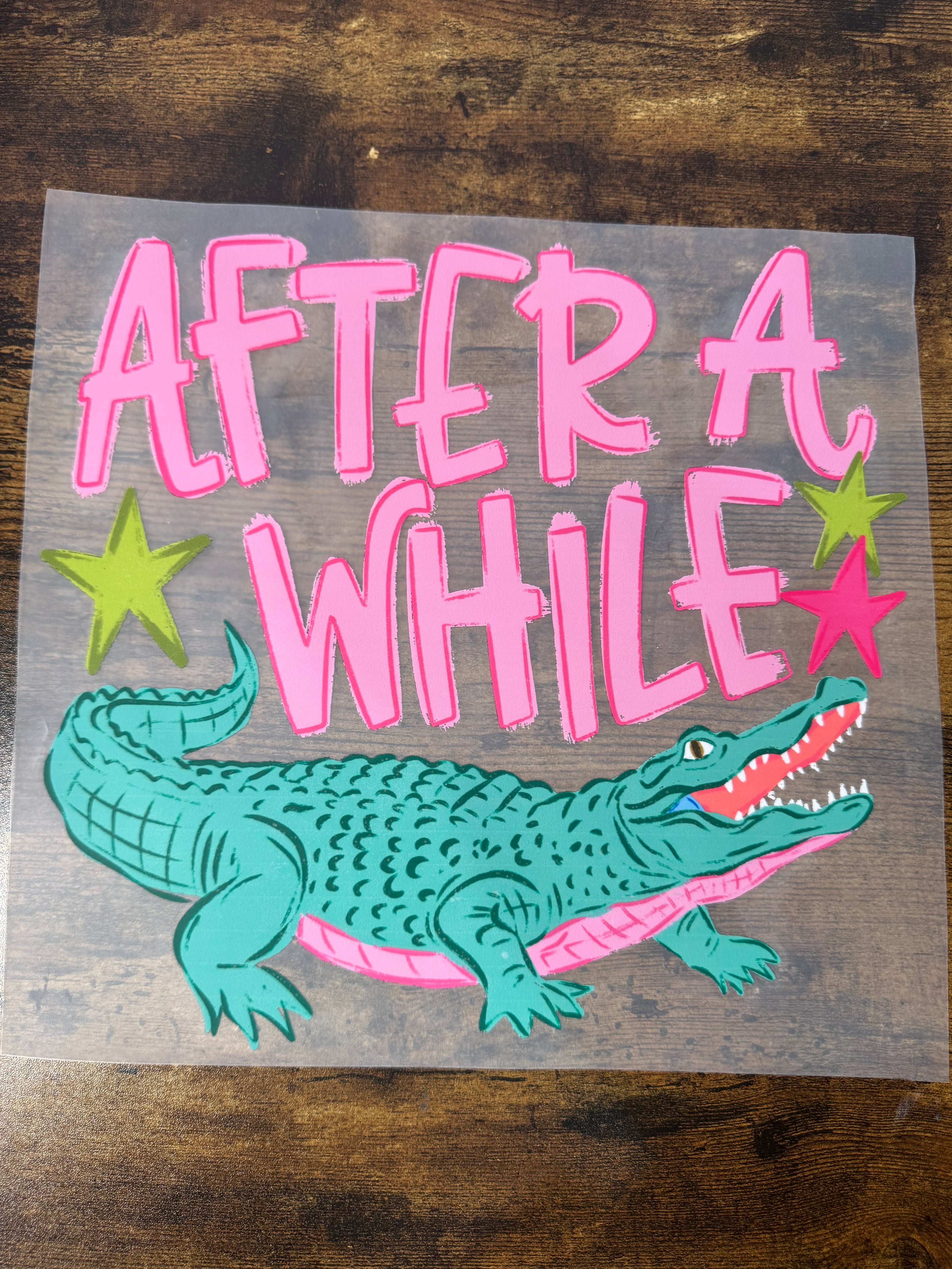 After A White Crocodile Transfer