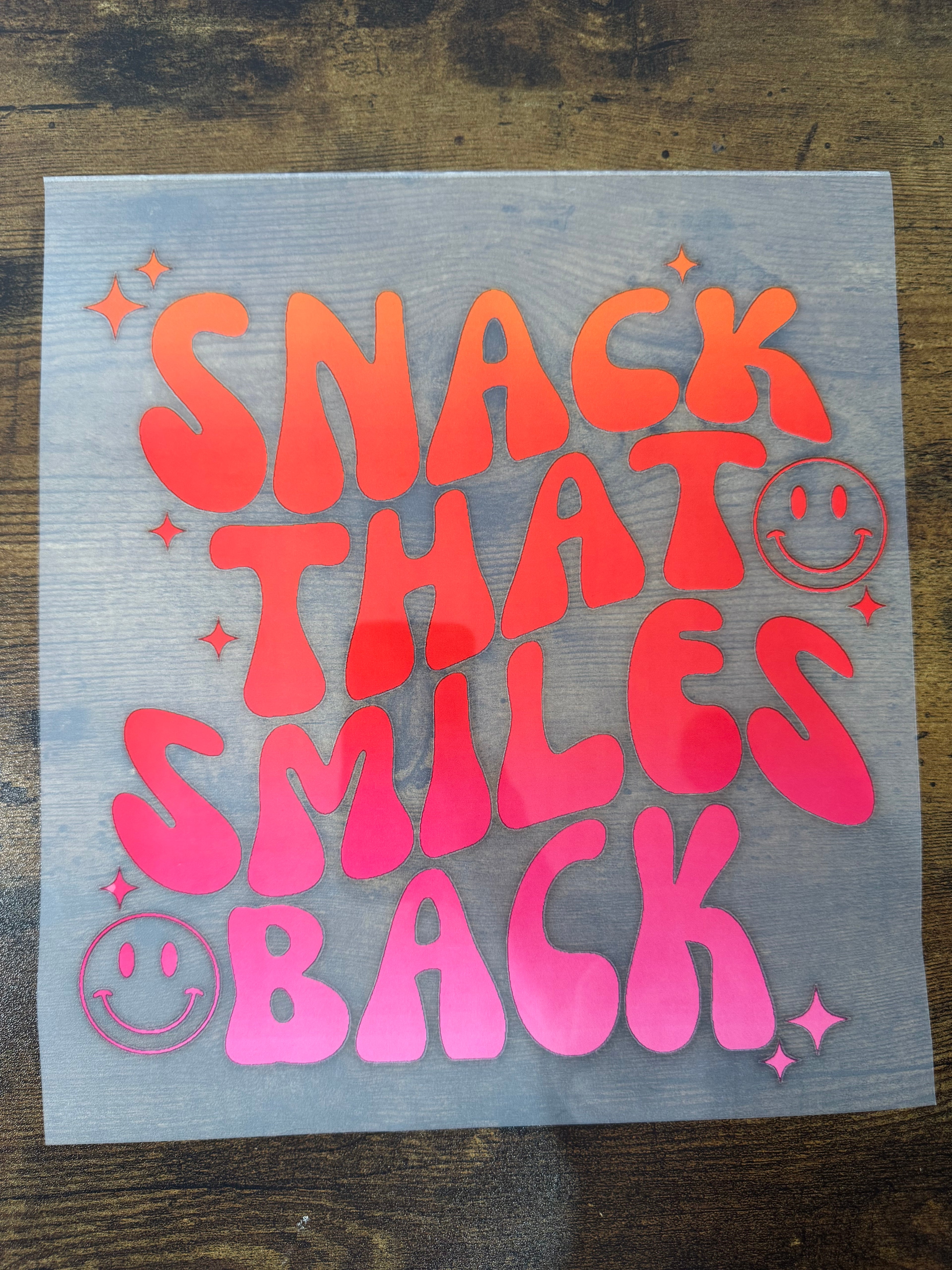 Snack That Smiles Back Transfer