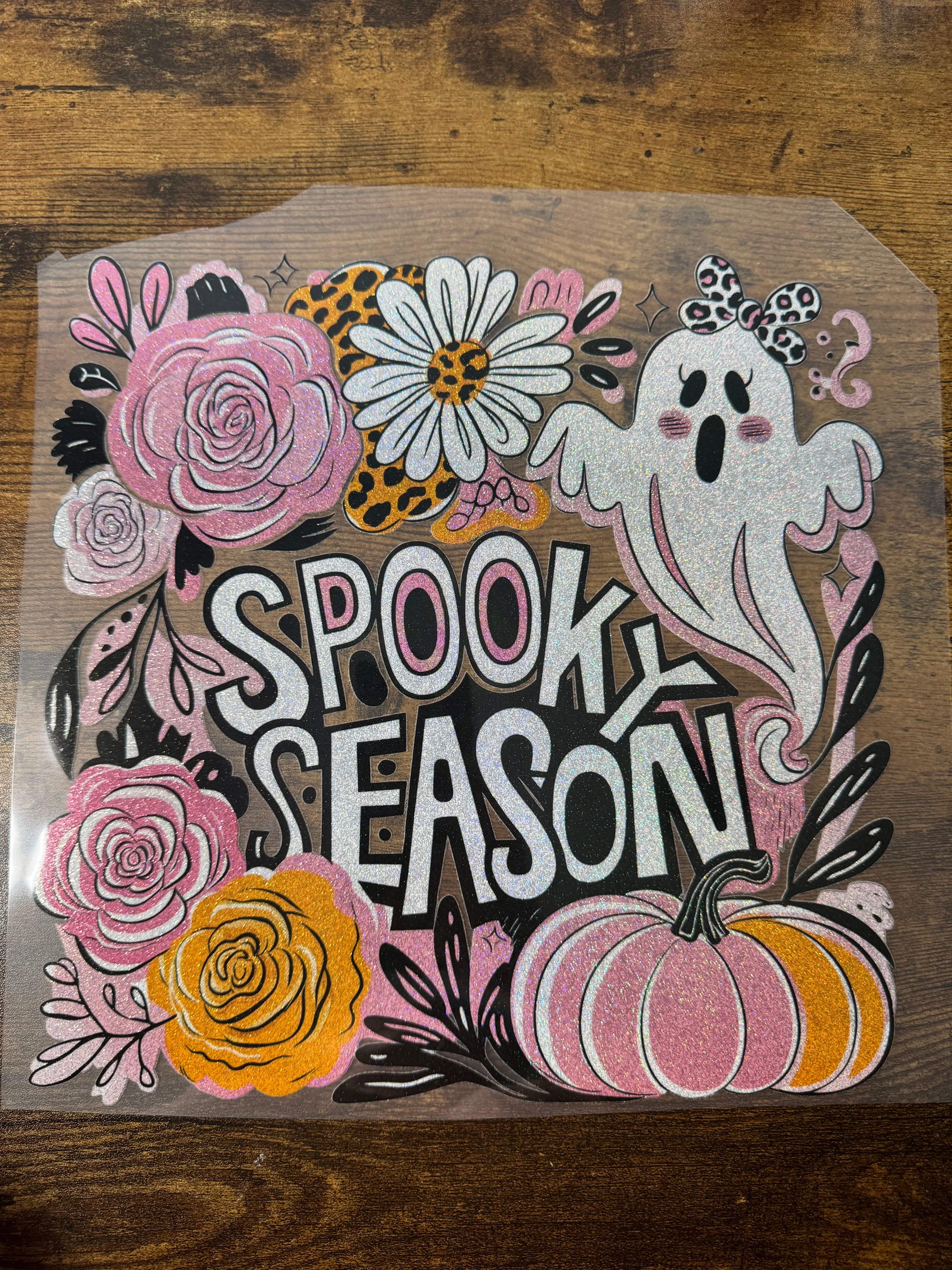 Spooky Season Glitter Transfer