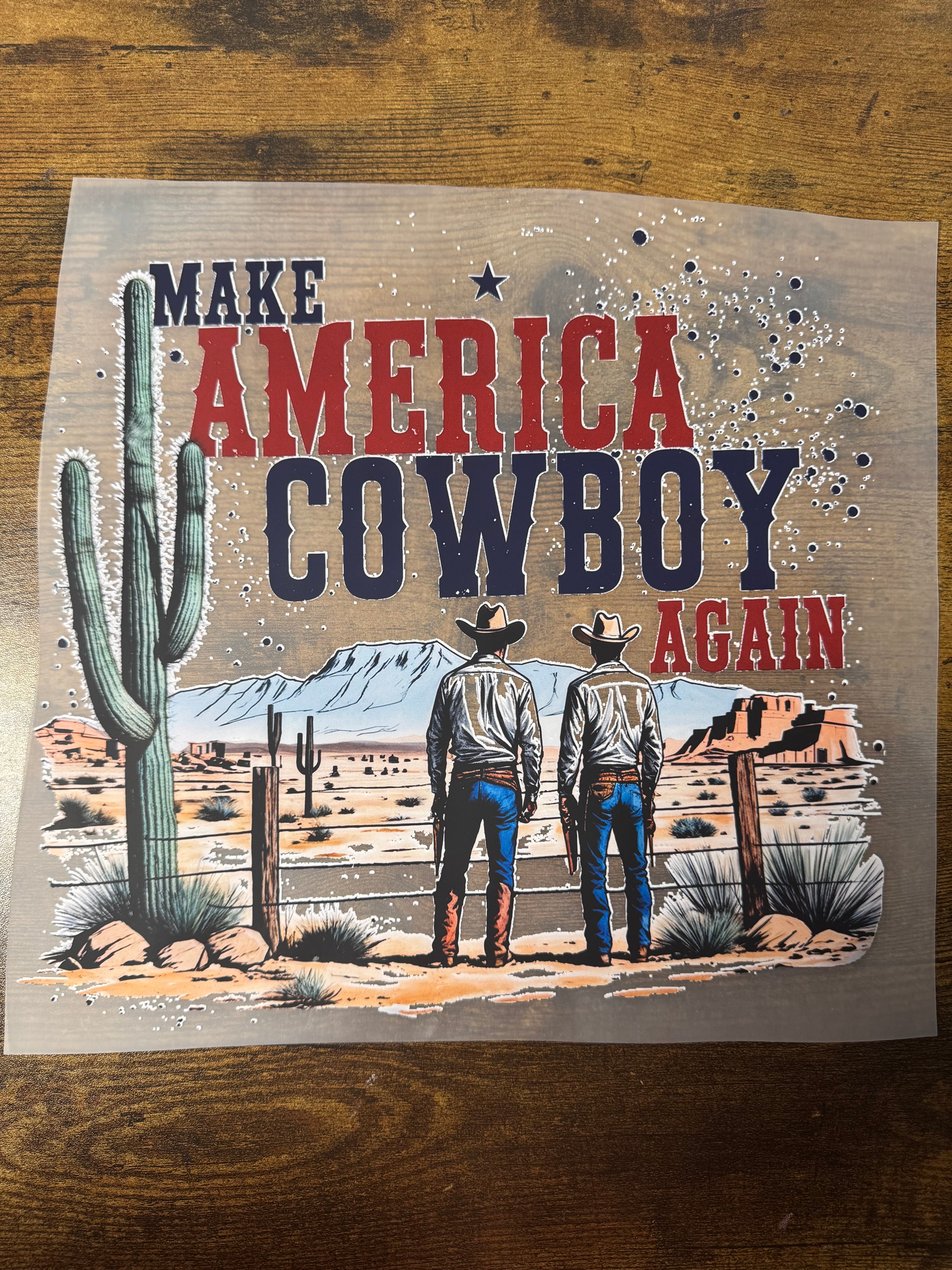 Make America Cowboy Again Transfer