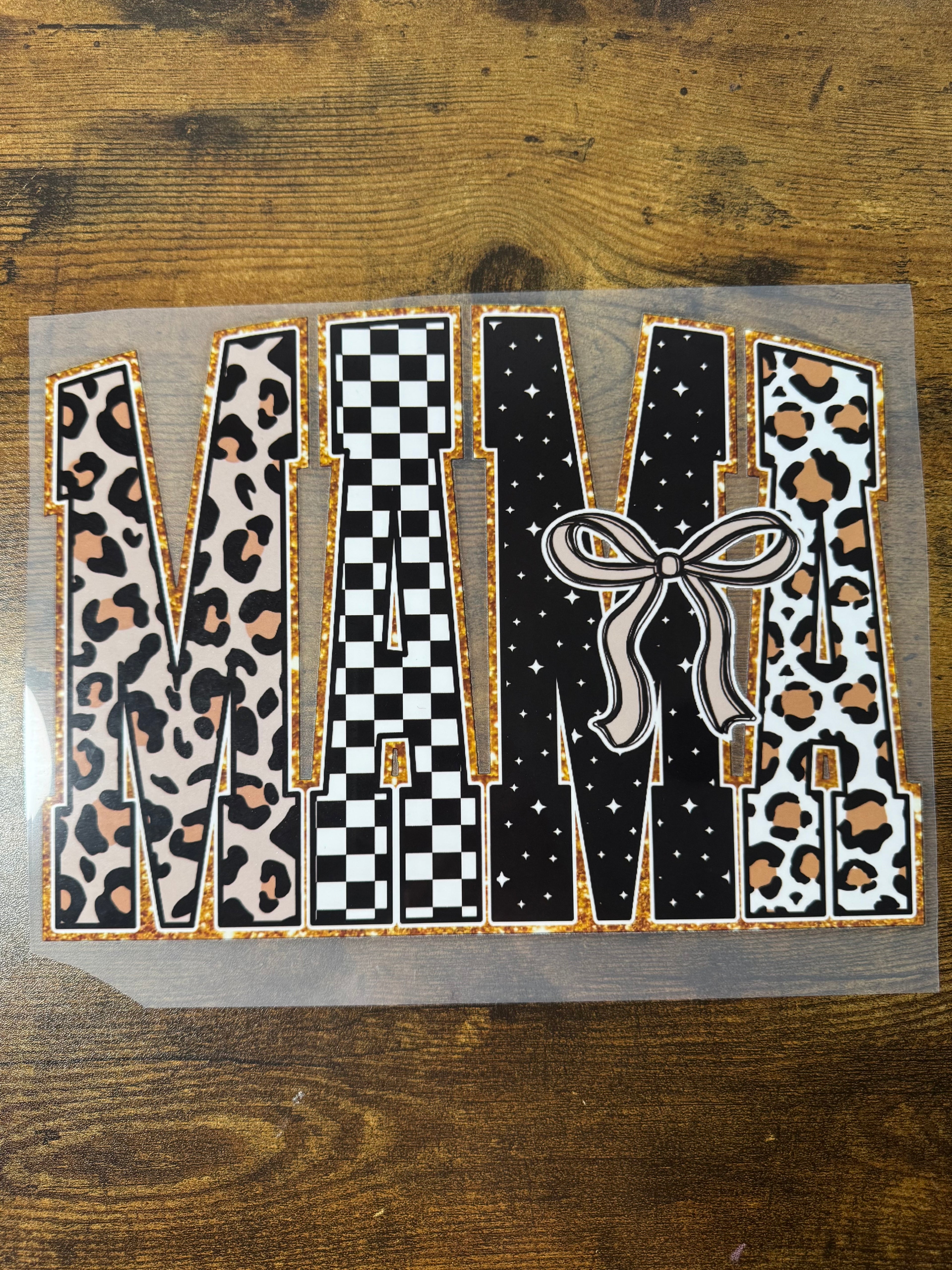 Leopard & Checkered MAMA Transfer