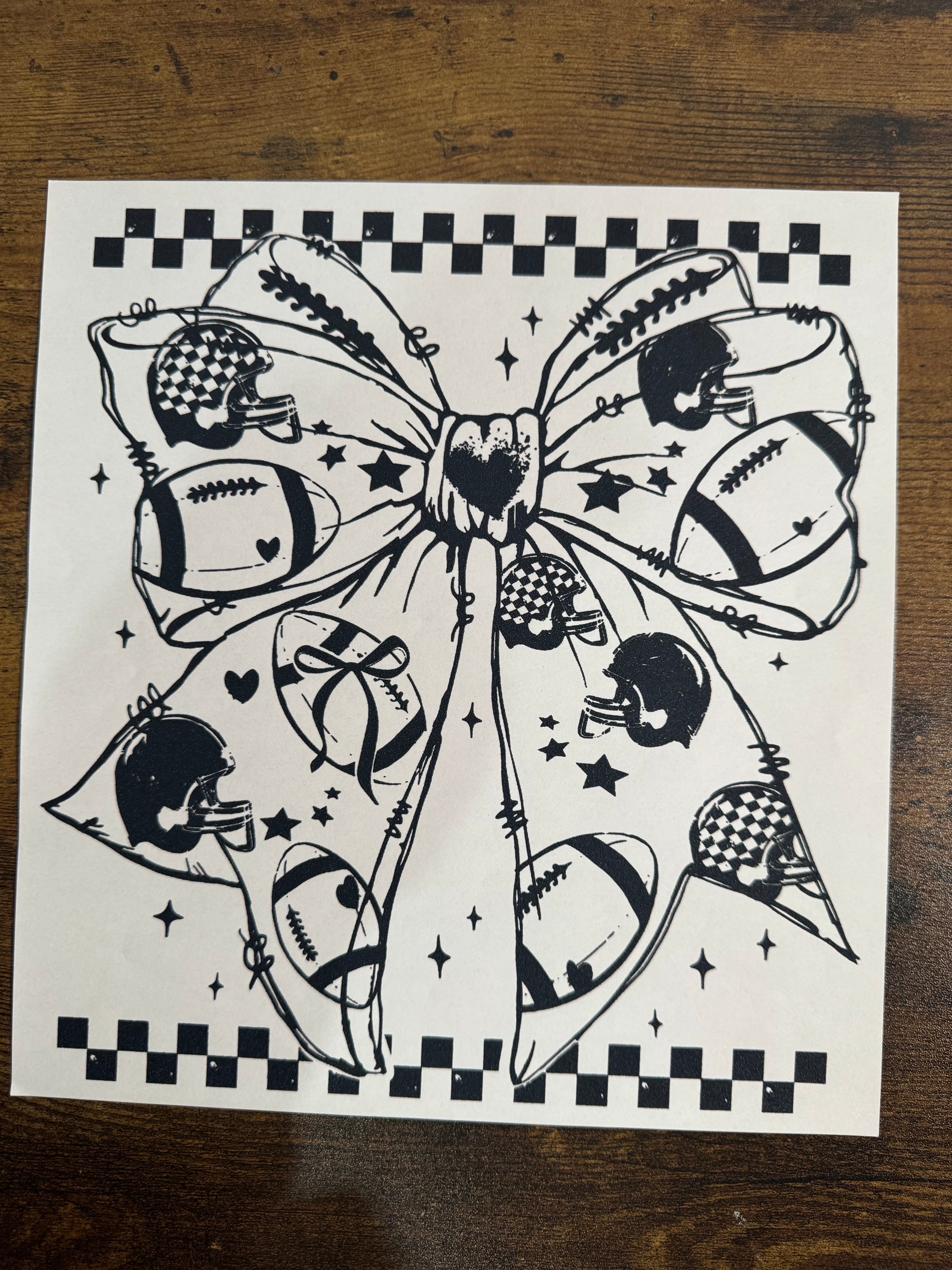 Football Symbol Bow Transfer