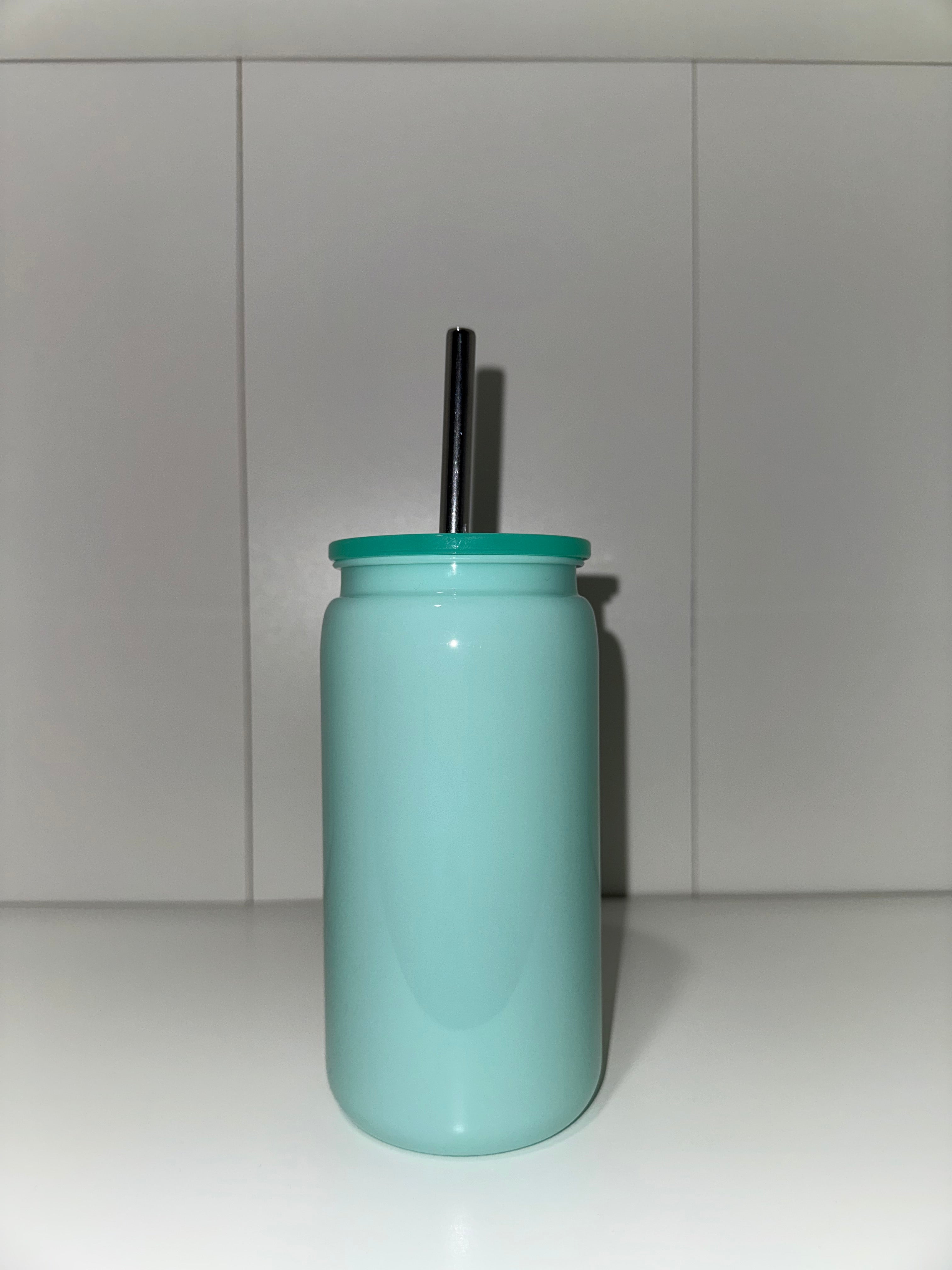 Colorful Plastic Tumbler With Plastic Or Metal Straw
