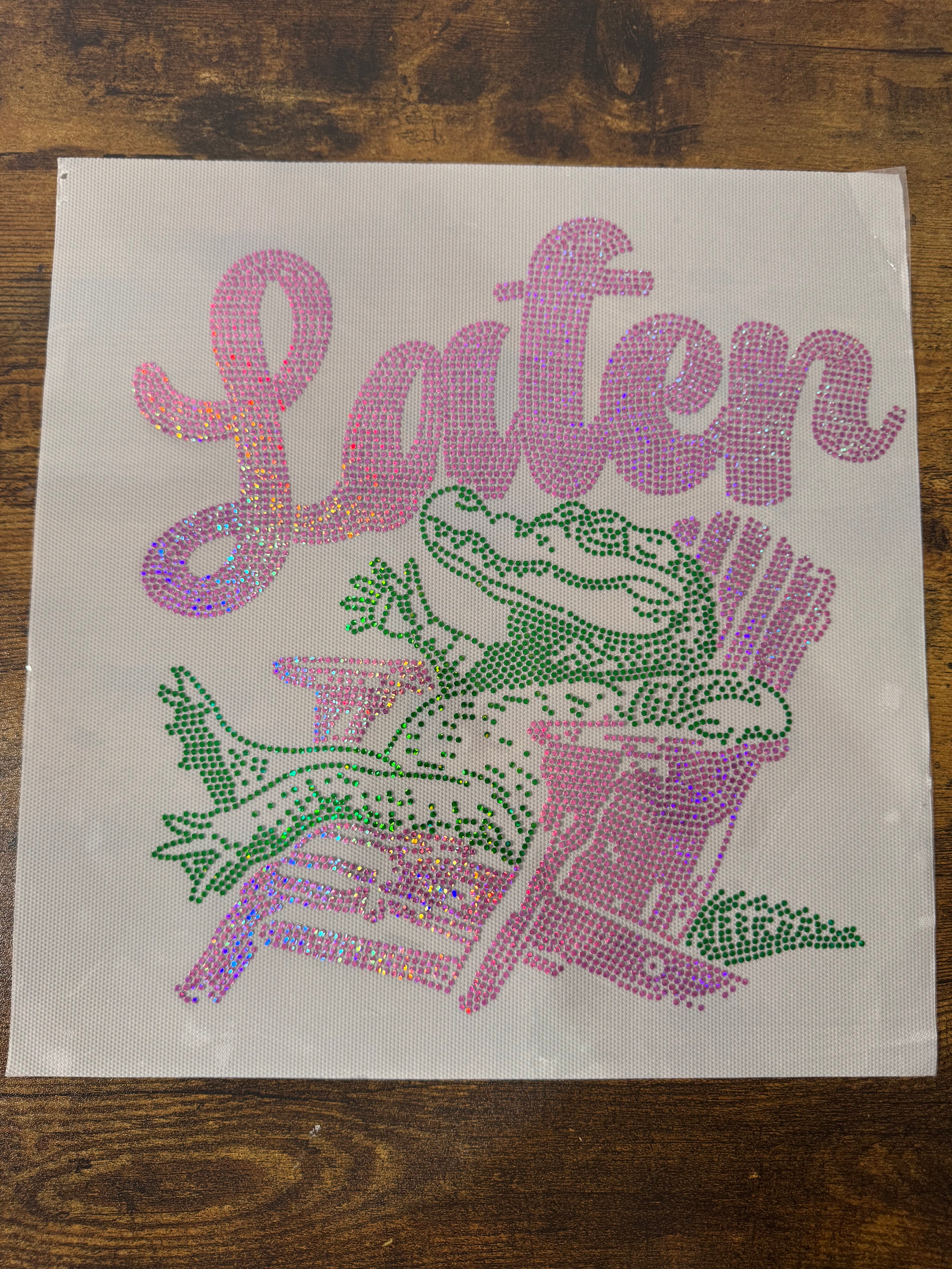 Later Gator Spangle Transfer