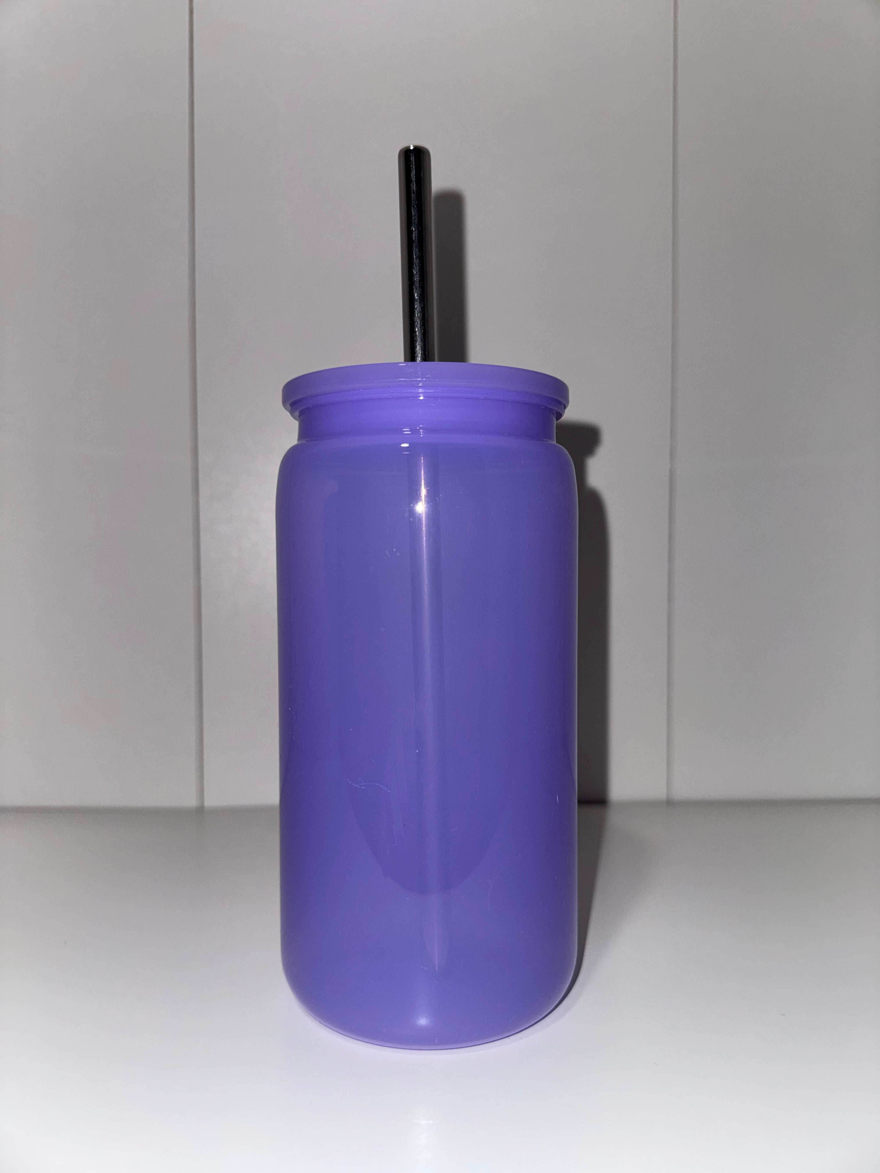 Colorful Plastic Tumbler With Plastic Or Metal Straw