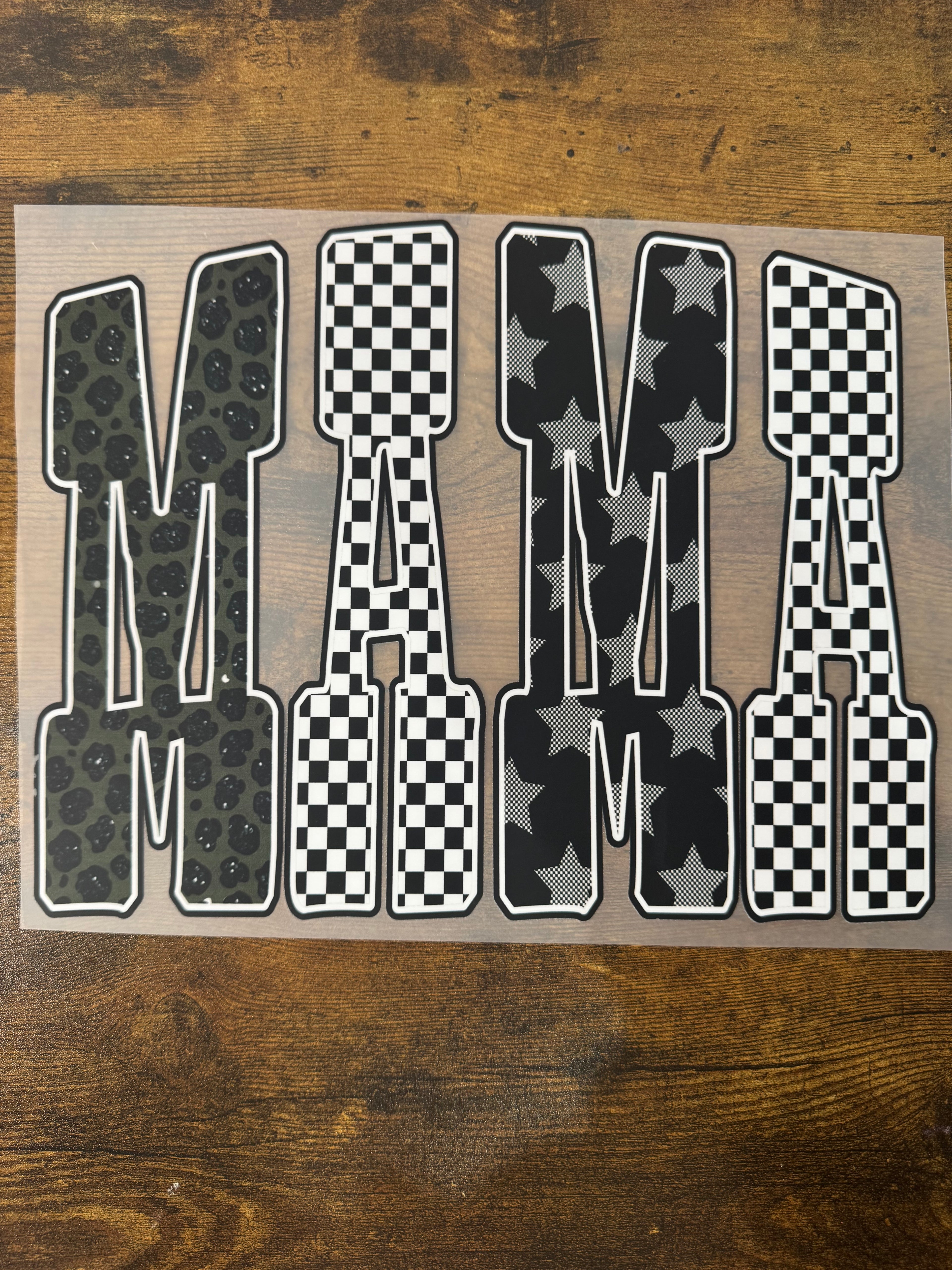 Checkered/Star MAMA Transfer