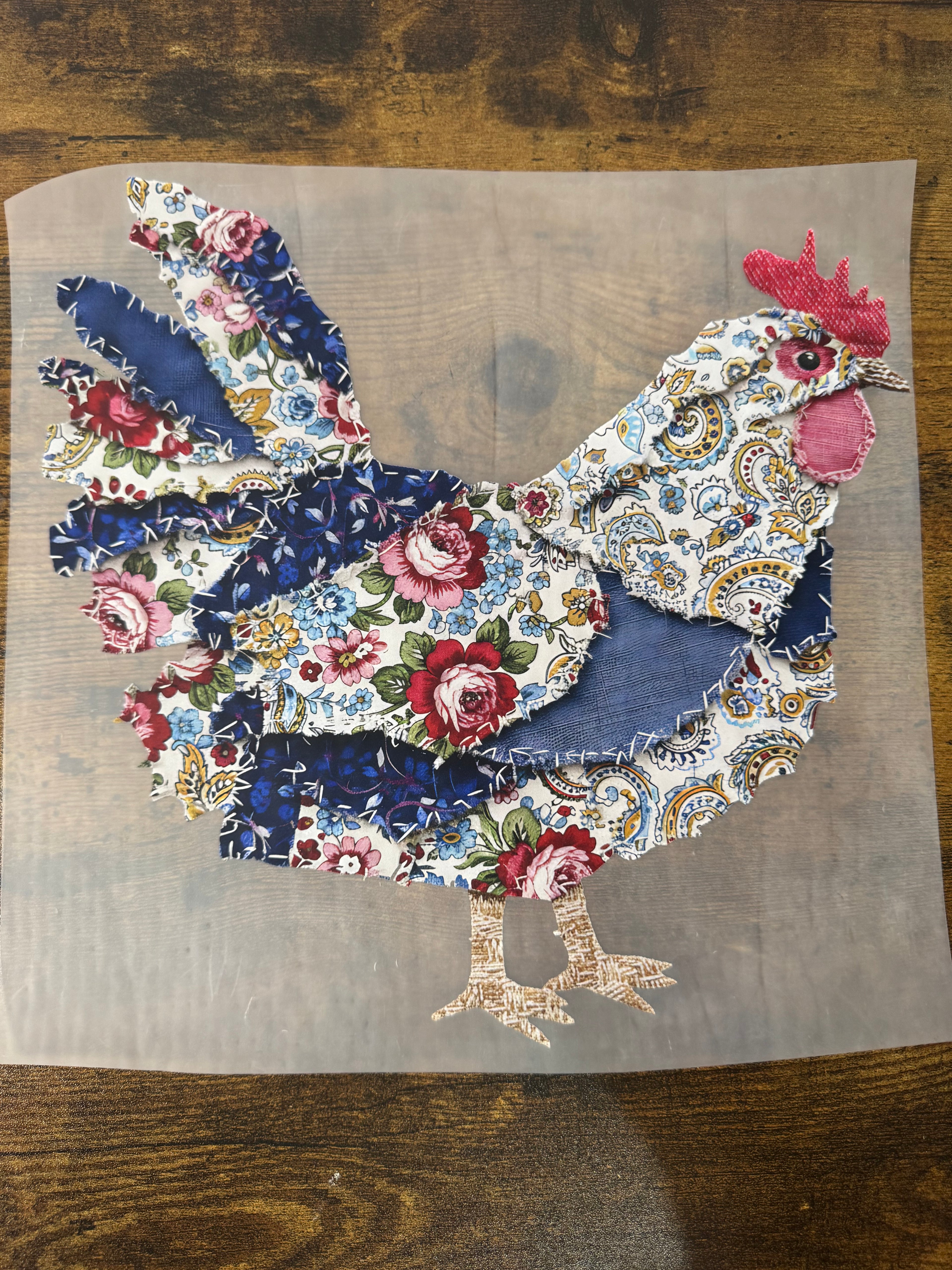 Patchwork Chicken Transfer