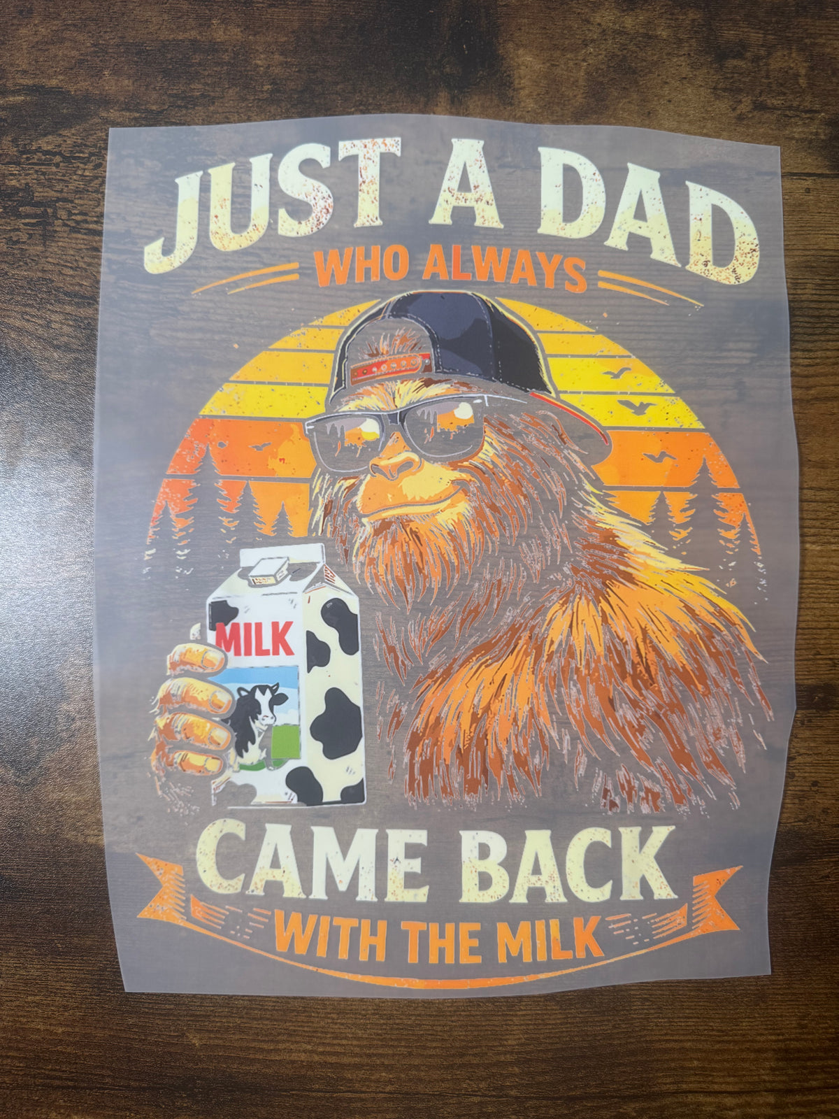 Just A Dad Who Always Comes Back With The Milk Transfer
