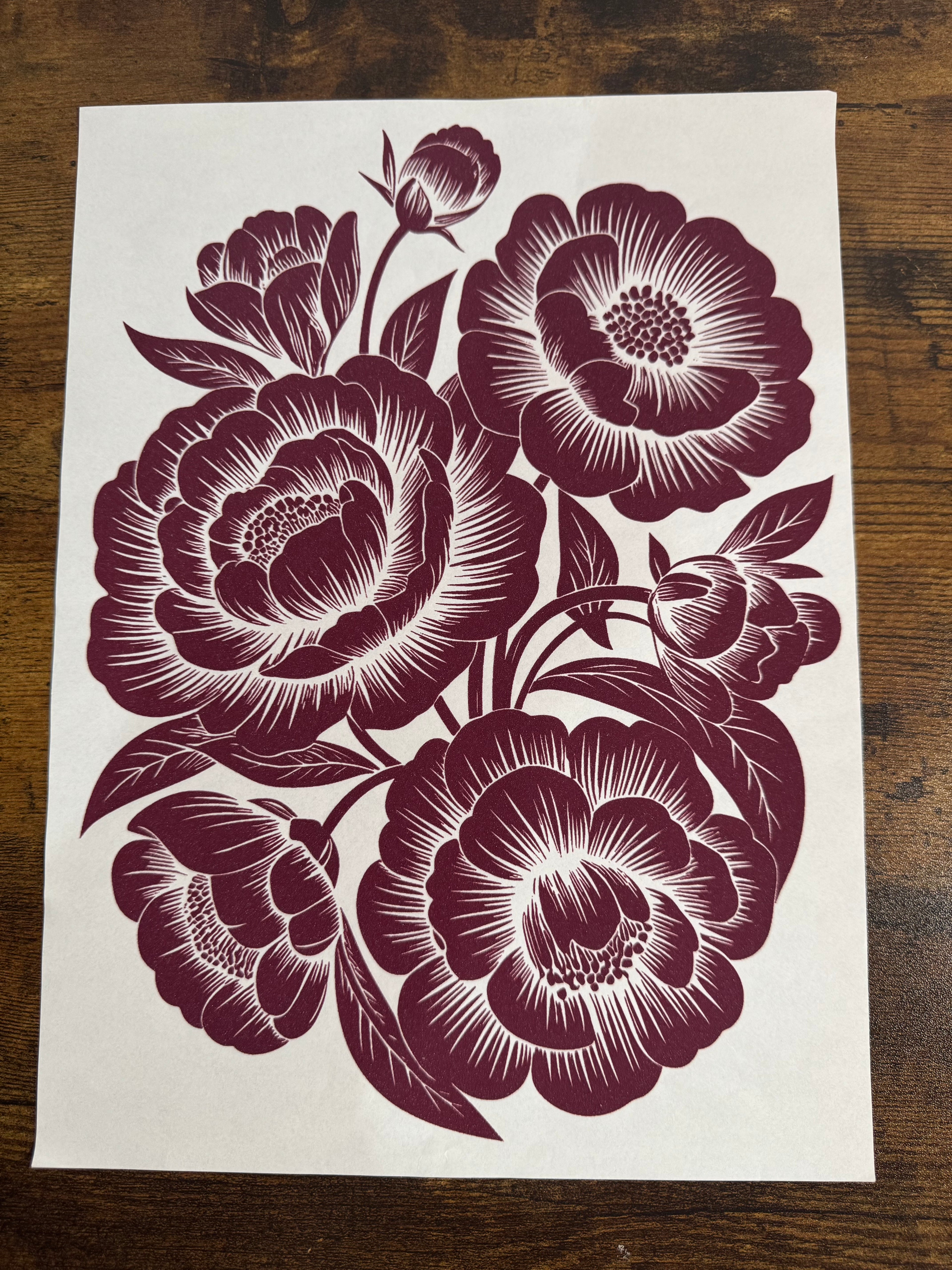 Burgandy Flowers